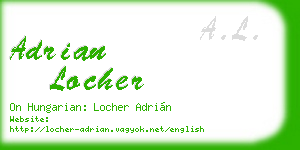adrian locher business card