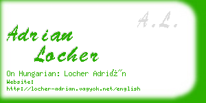adrian locher business card